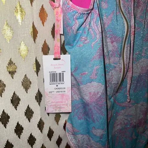 Love Shack Fancy NWT  X HURLEY - UNDER THE SEA MODERATE COVERAGE ONE PIECE size M
