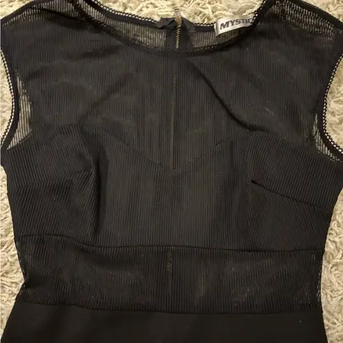Mystic Black Sleeveless Mini Dress Size M