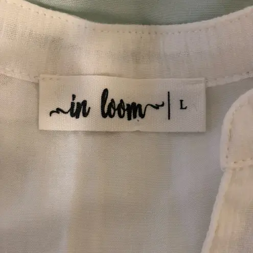 In Bloom  Cream Blouse with Gold Floral Embroidery