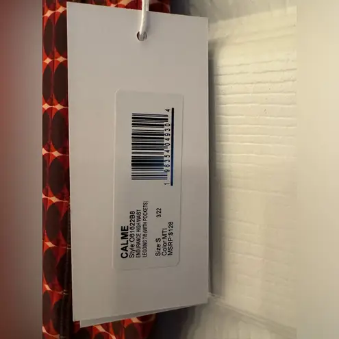 Johnny Was Calme Multi Color Endurance High Waist Leggings w/Pockets Size Small