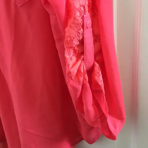 Zenobia FINAL MARKDOWN Ladies NWT Tunic w/Lace-Top Sleeve 1x