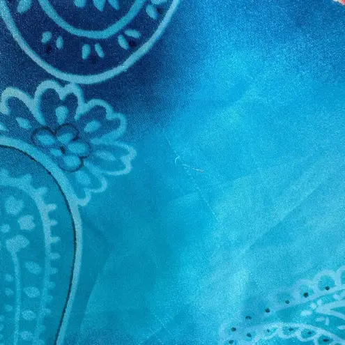 secret treasures Blue Floral Adjustable Strap Slip Dress Size Large FLAWED