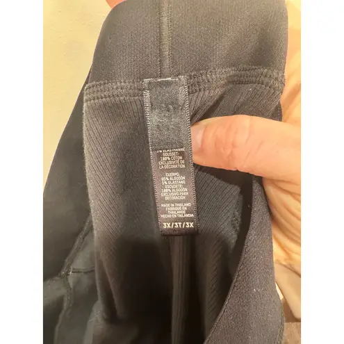 SKIMS Cotton Ribbed Leggings Sz 3X Soot Long Underwear