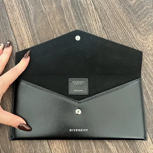 Givenchy  Black Flap Clutch