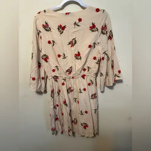 Lovers + Friends Lovers+‎ Friends Embroidered Floral Flare Sleeve Mini Dress Coachella