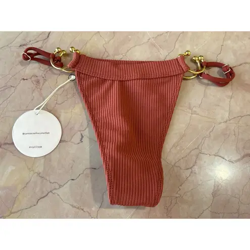 Camila Coelho Carlo Bikini Bottoms in Rust X-Small New Womens Swimsuit