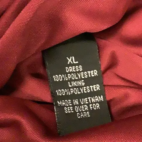 BCX Wine Dress Size X-Large Wine Color New With Tags