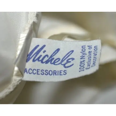 Vintage Michele Ladies Maxi White Slip Crinoline Petticoat Size 6 8 Tulle Nylon