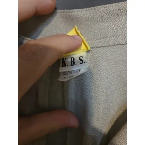 K.B.S. Tan Pleated Pants, Women's Size 8, High Waist Business Attire, Workwear Size M - Image 3