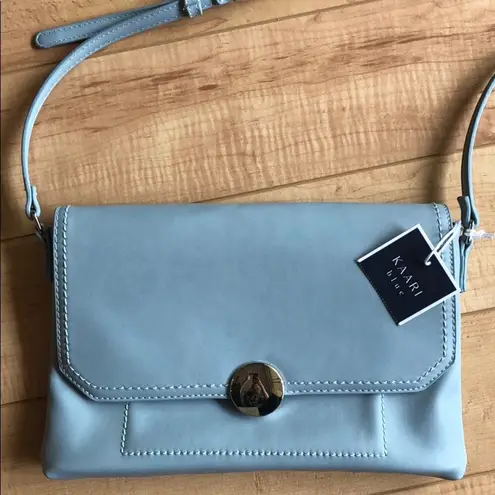Kaari Blue NEW Shoulder Bag Purse Sky Blue Preppy Crossbody Long Strap 12x8