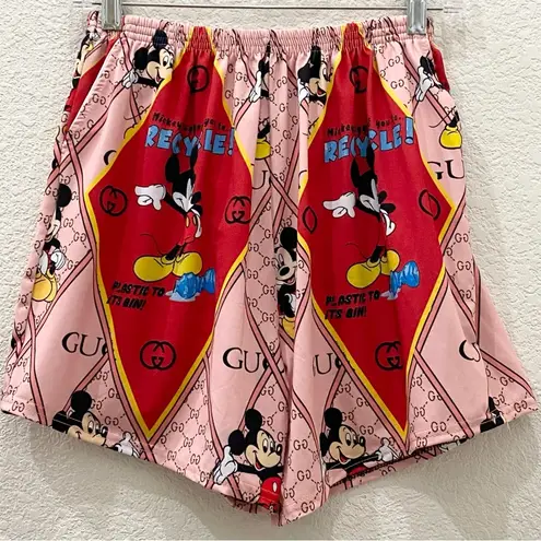 Mickey Suggest you to Recycle Plastic Bottle Printed Pajama Short Set Sleepwear Size undefined