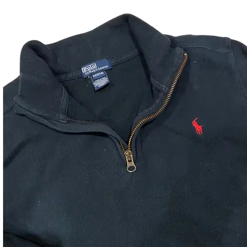 Polo Vintage Ralph Lauren Dark Forest Green 1/4 Zip Sweater š„