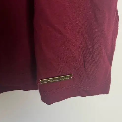 MICHAEL KORS Cowlneck Short Sleeves Blouse Size S