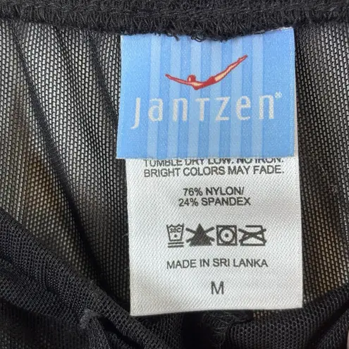 Jantzen Womens Swim Wide Leg Cover Up Pants Size M Black High Rise Pull On