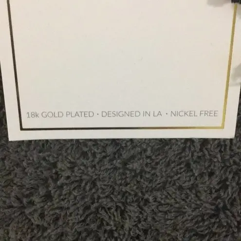 Ettika  Daydreamer Black Gold Tassel Earrings Gold Nickel Free Revolve