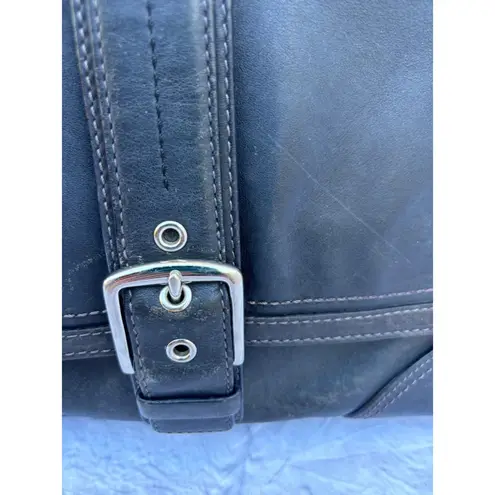 Coach Vintage  Black Leather Crossbody Bag