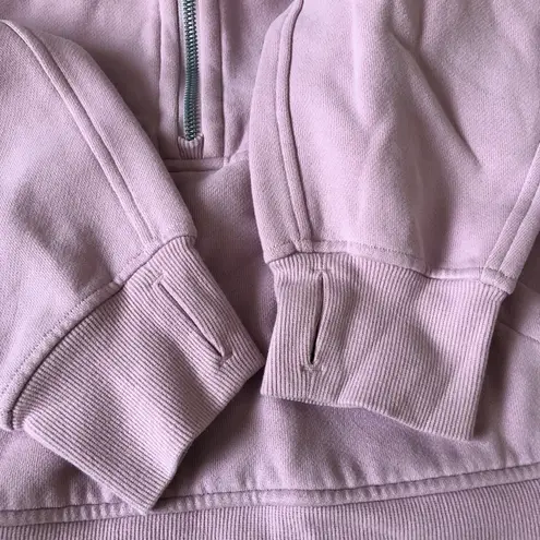 Lululemon Scuba Oversized Half-Zip Hoodie Pink Peony XS/S