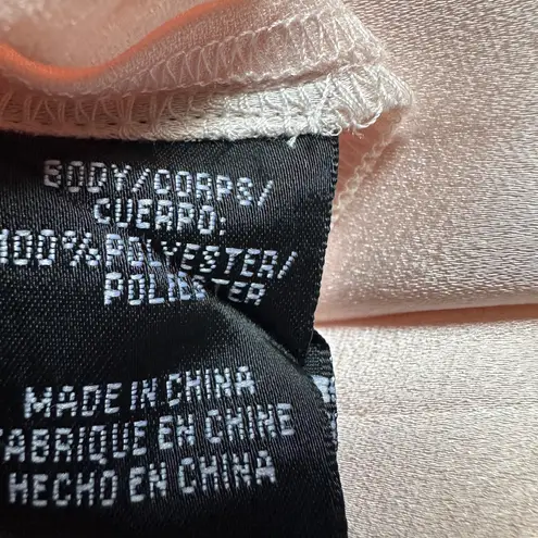 Jill Stuart Jill Jumpsuit | Blush Satin | Sz 8 | Wide leg | rose | Open Back