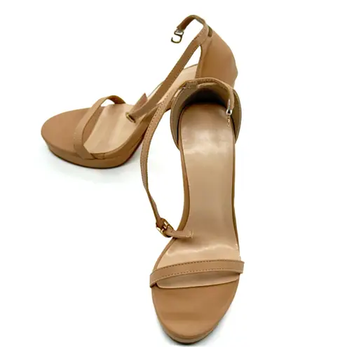 Ankle Straps High Heel Sandals Casual Shoes Pumps Office Shoes Pumps Platform Tan Size EUR35
