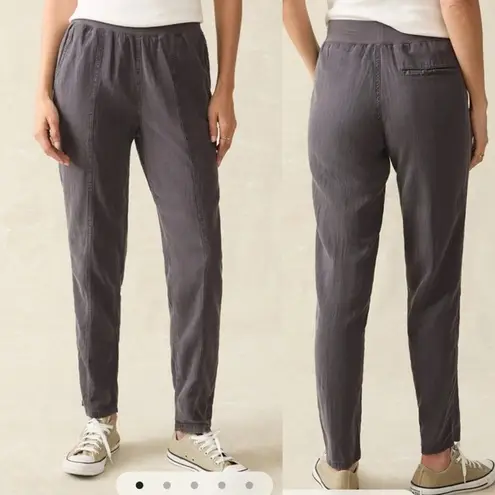 Faherty Gray Taper Pull On Pants Size Small