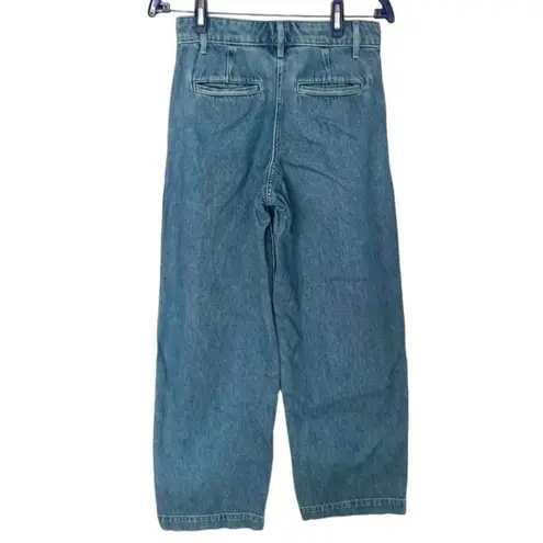 Wilfred Aritzia High Rise Wide Leg Jean in Ocean Medium Blue Size 0 XS