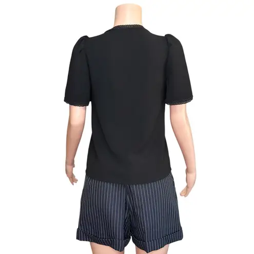 Sézane Tina Blouse, Black, FR34/US2