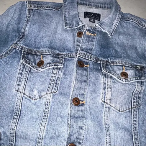 Lucky Brand  Cropped Classic Denim Jean Jacket size Medium