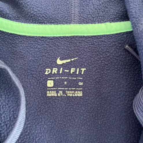 Nike  Women Dri Fit Athletic Running Jacket Sz S Purple Hood Zip Up Drawstring