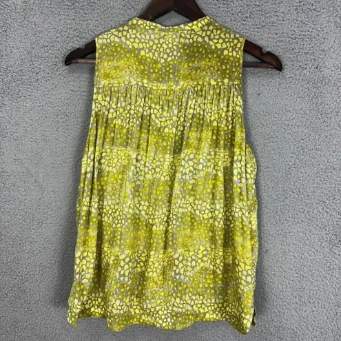 Twenty8twelve by s. miller top‎ womens 6 green gray geometric print gauzy flowy
