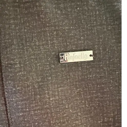 Rafaella Pants Womens Size 16 Black Cropped Casual Stretchy Gray Black Pull On