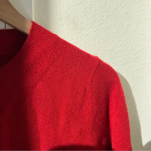 Reformation NWT  Dana Cashmere Crewneck Sweater in Crimson Red - Image 5