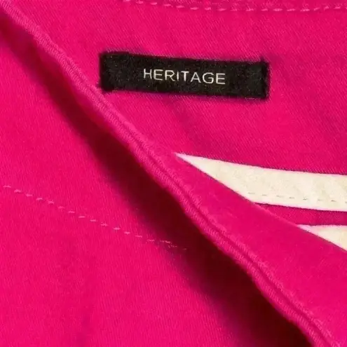 Talbots ‎ size 2p mid rise side zip cropped magenta pants like new