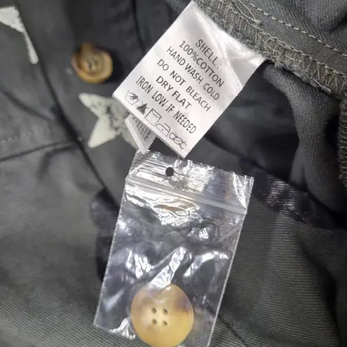 Fantastic Fawn Skull and Star Short Sleeve Jumpsuit in Dark Green