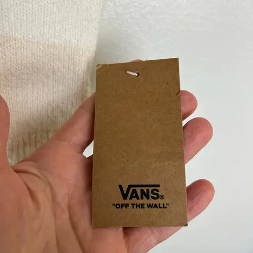 Vans NWT  Sweater Tank Top Size Small Sydney Beige Cream Checkered Cropped