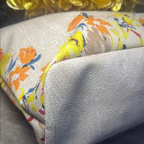 Etro Paisley Floral Zip Top Tote Bag Yellow