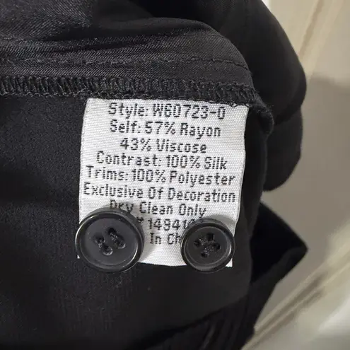 Johnny Was Estrella Black and Gold Wide-Leg Cargo Pants Sz Small