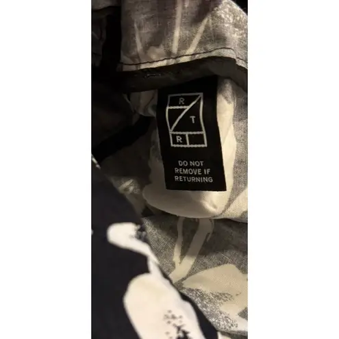 Jason Wu Collection Black White Floral Dress 8 Timeless Button Up Cottagecore