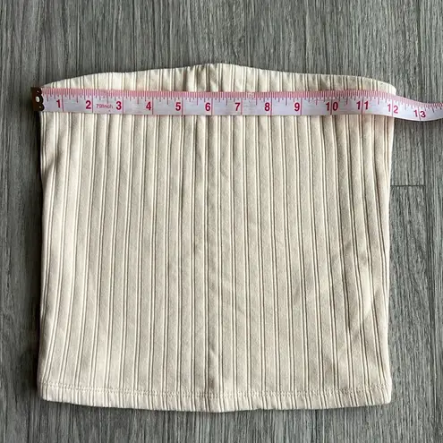 American Eagle  Cream Corset Style Tube Top Size S