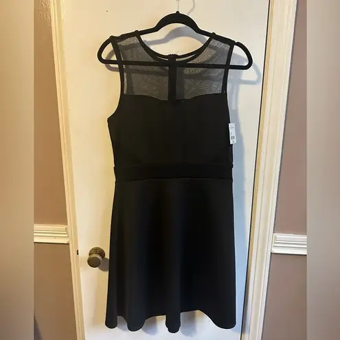 Kandy Kiss NWT Sweetheart Illusion Neckline Black Mini Dress Size 12