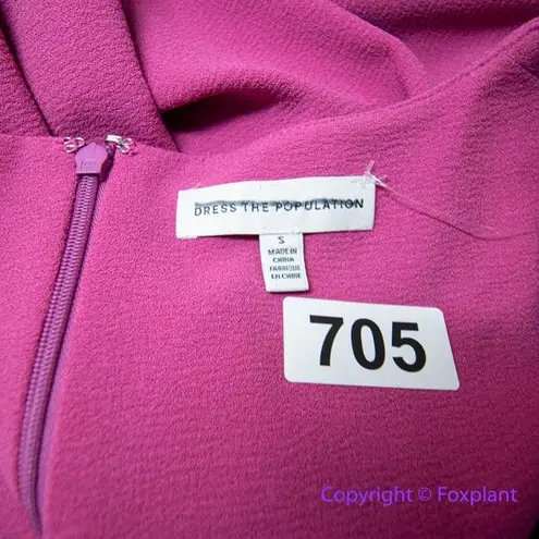 Dress the Population New! Elle Dress in pink HIBISCUS, size S