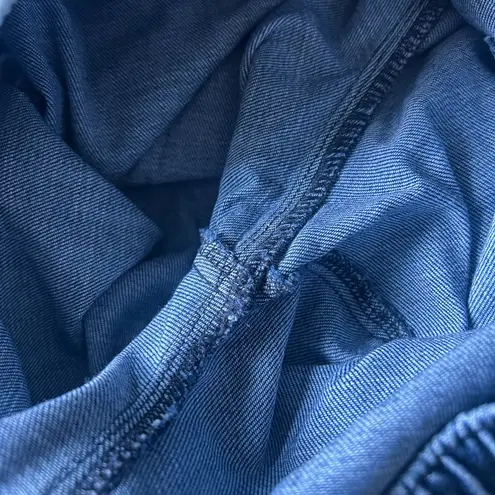 Aerie  distressed drawstring elastic waist pull on denim joggers Size Medium thumbnail 11