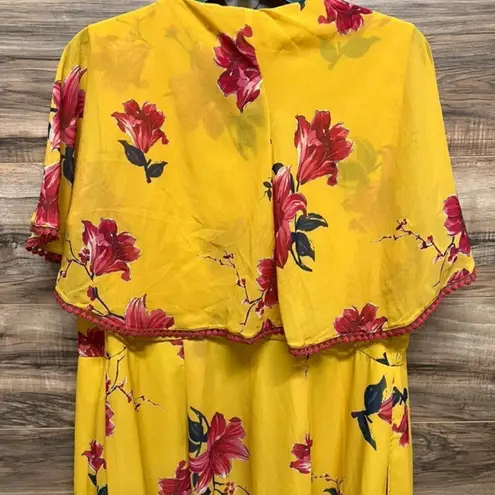 E Shakti yellow dress 12-14