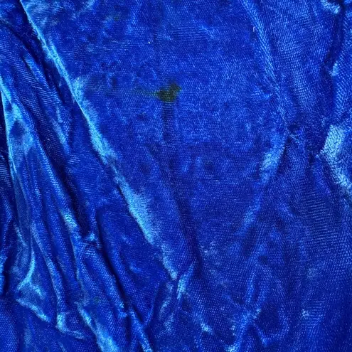 Handmade Pretty Blue Crushed Velvet Mother of the Bride Dress, Vintage