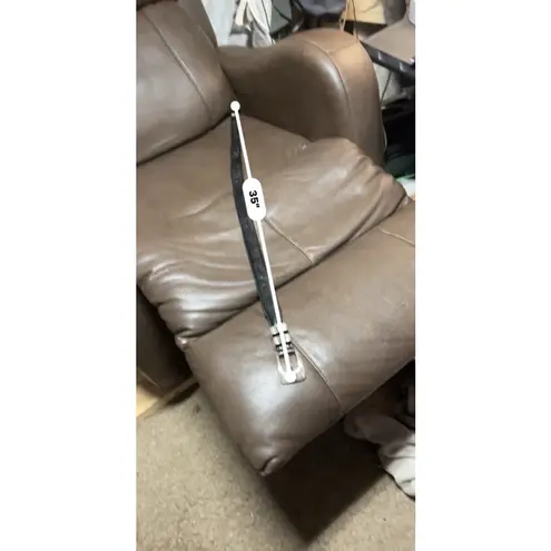 Men's Unbranded Black Leather Belt Size 34