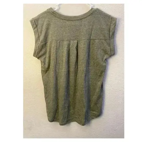 La Femme 💥🆕Soft Light Olive Short Sleeve Plain Top🆕