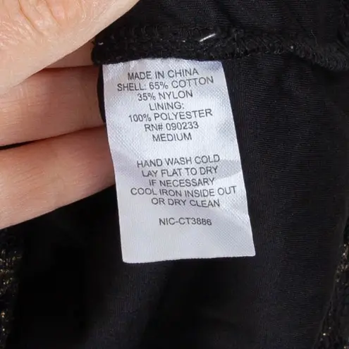 Kirra Womens Keyhole Lace Mini Dress Size M Black Long Sleeve Collar Whimsigoth