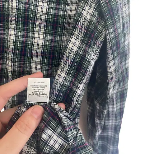Madewell  Classic Ex-Boyfriend Shirt Baywood Plaid Small