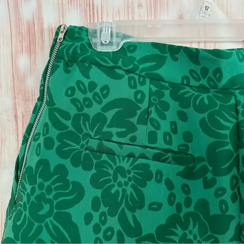 English Factory  Green Floral Pleated Shorts