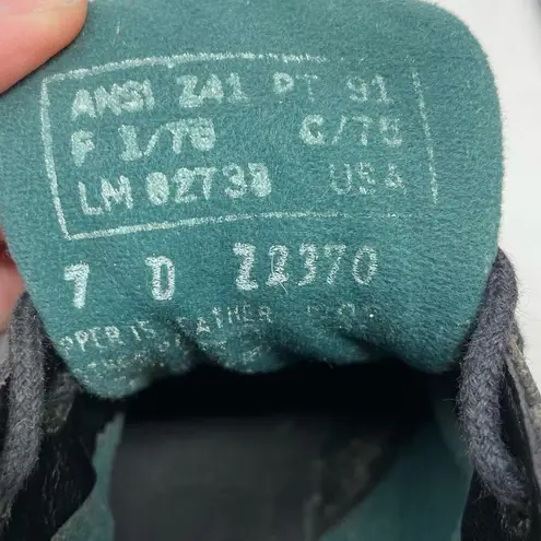 Red Wing Black Leather Mid Boots Steel Toe Womens 7 *no insoles*