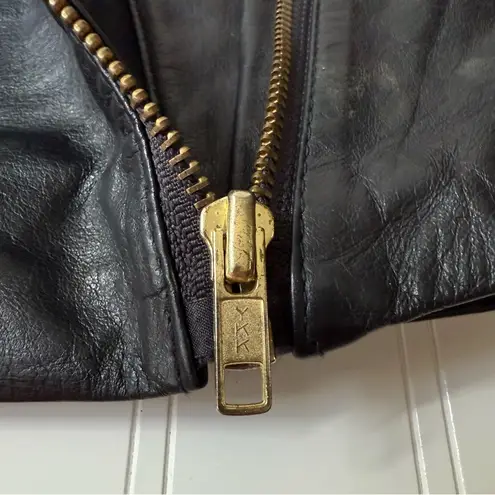 Vintage 80’s Avon Leather Cropped Jacket Black